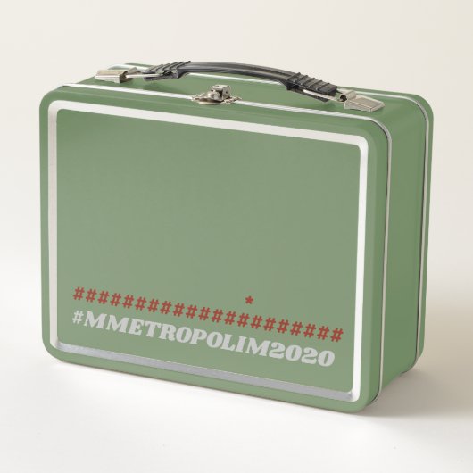 GREEN Metal Lunchbox bY #MMETROPOLIM メタルランチボックス (正面)