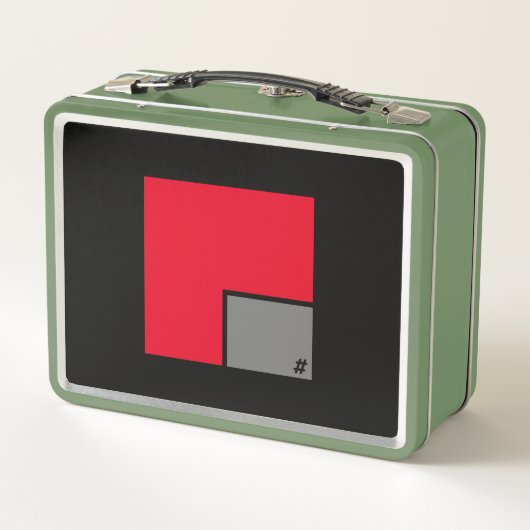 GREEN Metal Lunchbox bY #MMETROPOLIM メタルランチボックス (裏面)