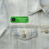 Green Metallic Business Employeeロゴ 名札 (インサイチュ)