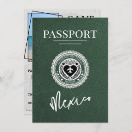 Green Mexico Passport日付の保存 セーブザデート