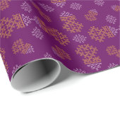 Green Minimal Tamil Kolam Pongal Design ラッピングペーパー (ロールコーナー)