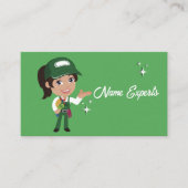 Green Minimalist Cleaning Services 名刺 (正面)