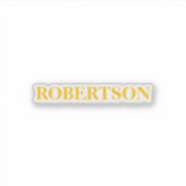 Green minimalist custom name  シール (正面)