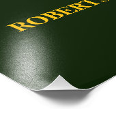 Green minimalist custom name  フォトプリント            (角)