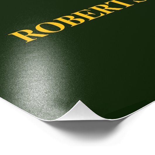 Green minimalist custom name  フォトプリント            (角)