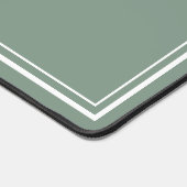 Green Minimalist Monogram デスクマット (コーナー)