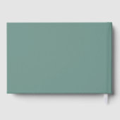 Green Minimalist Wedding Guest Book ゲストブック (裏面)