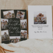 Green Modern Boho 8 Photo Collage Christmas  シーズンカード