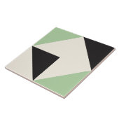 Green Modern Geometric Shape Pattern タイル (側面)