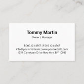 Green Modern Lawn Care Landscaping 名刺 (裏面)