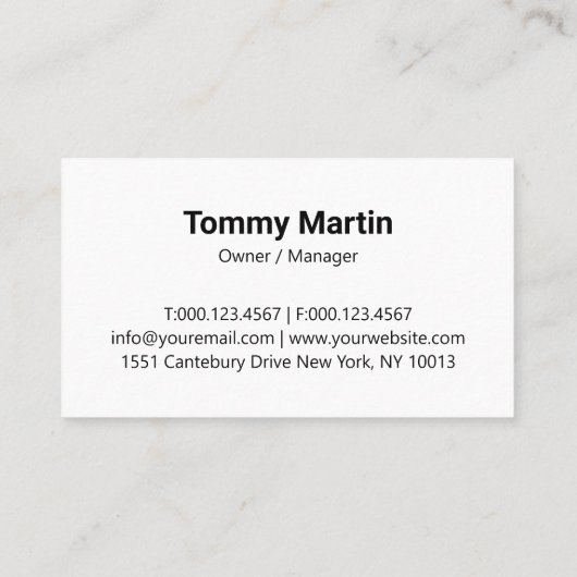 Green Modern Lawn Care Landscaping 名刺 (裏面)