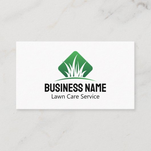 Green Modern Lawn Care Landscaping 名刺 (正面)