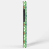 Green Modern Plaid Phone Case Samsung Galaxyケース (右側面)