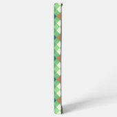 Green Modern Plaid Phone Case Samsung Galaxyケース (左側面)