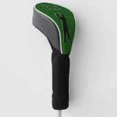 Green Monogram Golf Head Cover For Men ゴルフヘッドカバー (アングル)