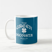 Green Monsta Funny Boston M New England Srts Gift  コーヒーマグカップ (左)