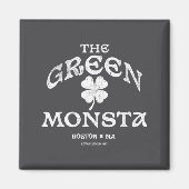 Green Monsta Funny Boston M New England Srts Gift  マグネット (正面)