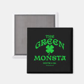 Green Monsta Funny Boston M New England Srts Gift  マグネット (正面/裏面)