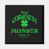 Green Monsta Funny Boston M New England Srts Gift  マグネット (正面)