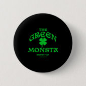 Green Monsta Funny Boston M New England Srts Gift  缶バッジ (正面)