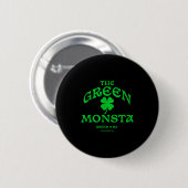 Green Monsta Funny Boston M New England Srts Gift  缶バッジ (正面&裏面)