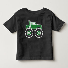 Green Monster Truck Shamrock St. Patrick's Day トドラーTシャツ