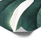 Green Monstera写真ポスター ポスター (角)