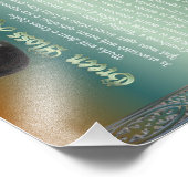 Green Moss Agateのプロパティ・チャート フォトプリント (角)