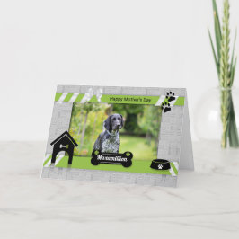 Green Mother's Day from the Dog Photo カード