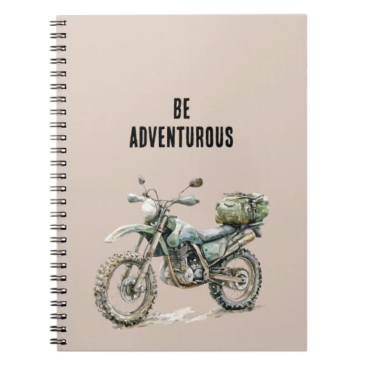Green Motorcycle Adventure ノートブック (正面)