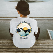 Green mountains freedom bible scripture tシャツ