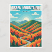 Green Mountains Vermont Fall Foilage ポストカード (正面)