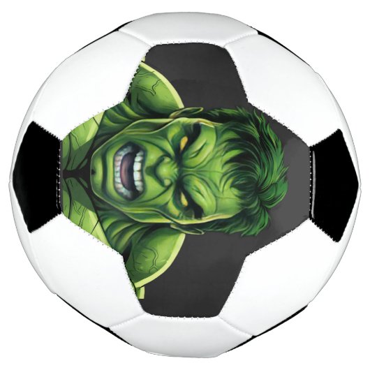 Green Muscular Creature Soccer Ball サッカーボール (回転)
