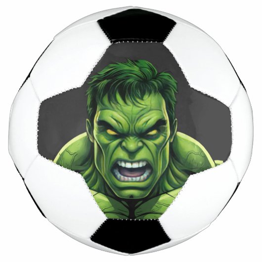 Green Muscular Creature Soccer Ball サッカーボール (正面)