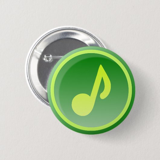 green music icon 缶バッジ (正面&裏面)