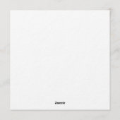 Green Nature Craft | Botanical Scrapbook 招待状 (裏面)