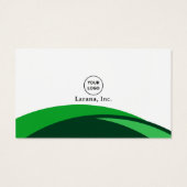 Green & Navy Blue Modern Corporate Business Card (裏面)