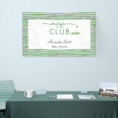 Green New to the Club Golf Theme Baby Shower  横断幕 (トレードショー)