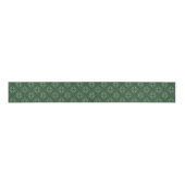Green Nordic Knit Snowflake Christmas Ribbon グログランリボン (正面)
