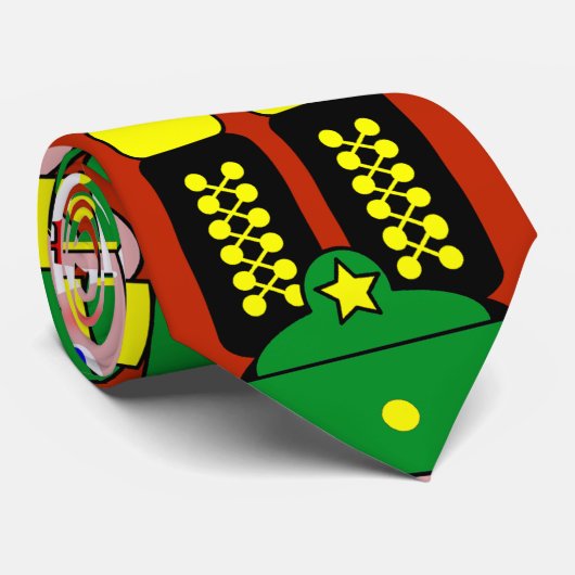 Green Nutcracker Soldier Christmas ネクタイ (ロール)