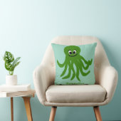 Green Octopus Design Personalised クッション (椅子)