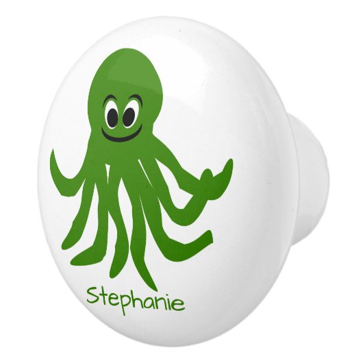 Green Octopus Design Personalised セラミックノブ (右)