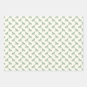 Green Old Fashioned Rocking Horses New Baby Shower ラッピングペーパーシート (正面)