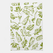 Green Olive Oil キッチンタオル (縦)