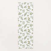 Green Olives Watercolor ヨガマット (正面)