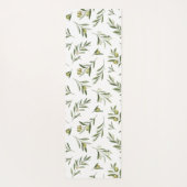 Green Olives Watercolor ヨガマット (裏面)