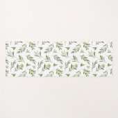 Green Olives Watercolor ヨガマット (正面(横))