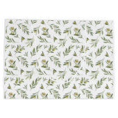 Green Olives Watercolor ラージペーパーバッグ (裏面)