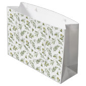 Green Olives Watercolor ラージペーパーバッグ (裏面アングル)