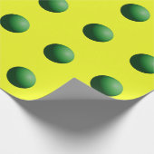 Green on Yellow ラッピングペーパー (角)